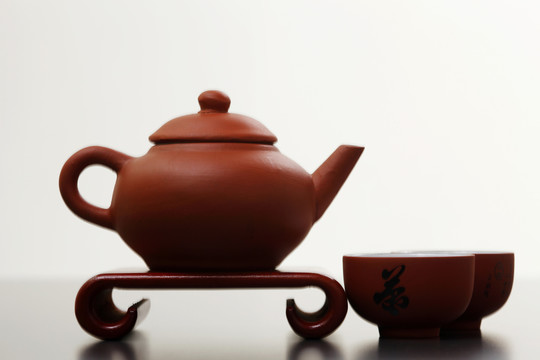 中国传统茶壶特写