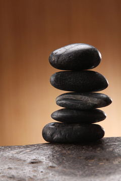 一堆平衡良好的石头