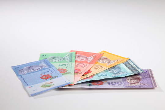 马来西亚货币一、五、十、五百林吉特