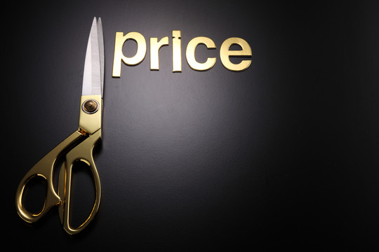 金剪刀与文字成本和价格