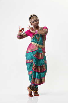 印度传统服饰妇女肖像