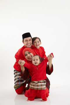 马来人家庭的坦诚镜头