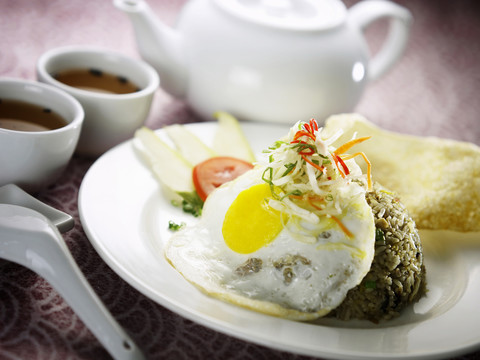 鸡蛋饼干炒饭