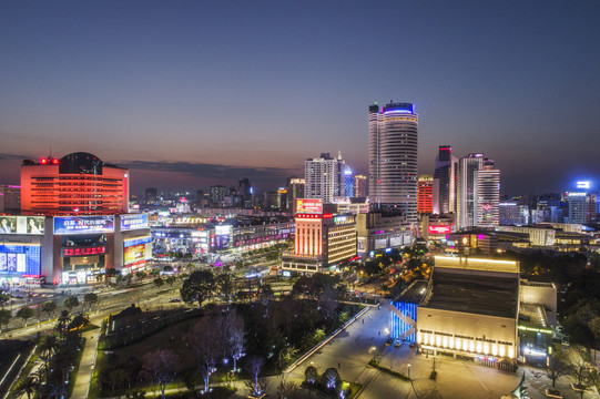 宁波东门口夜景