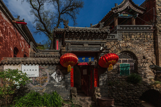 中国山西太原店头古村紫竹寺