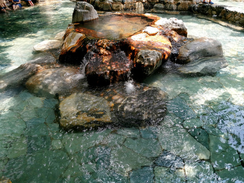 温泉景观泡池汤池