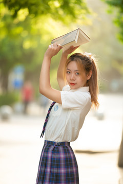 穿JK制服少女