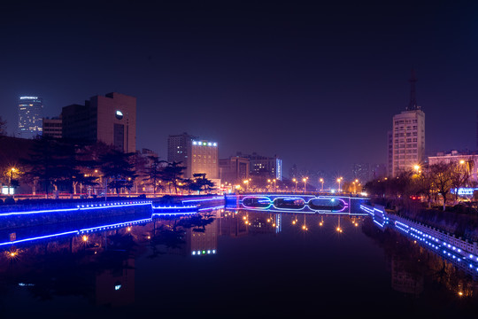 江苏徐州故黄河夜色