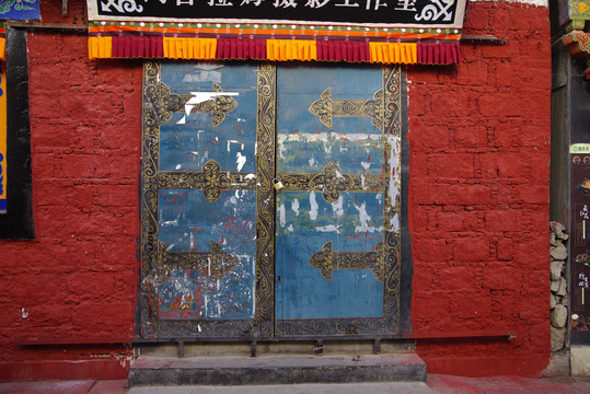 西藏拉萨八廓街场景