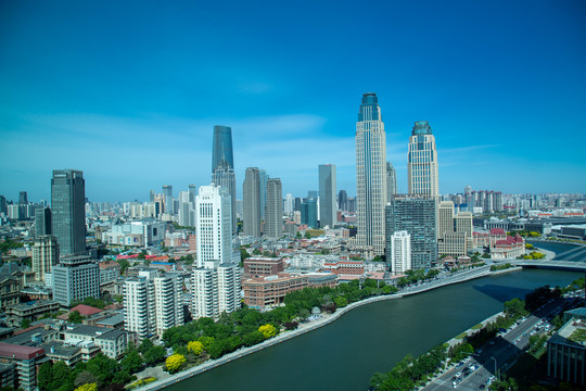 天津海河风景