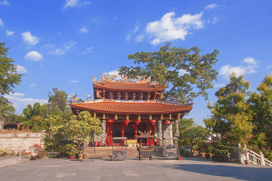 大轮山寺庙建筑
