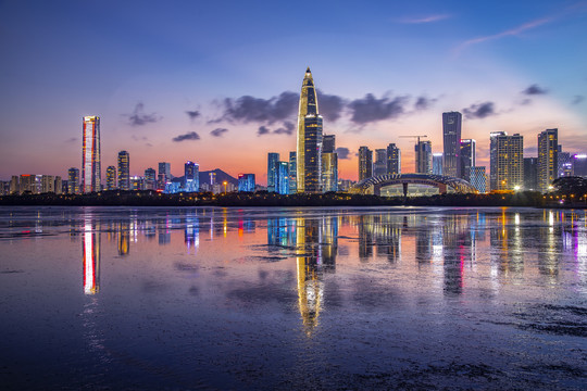 深圳湾夜景