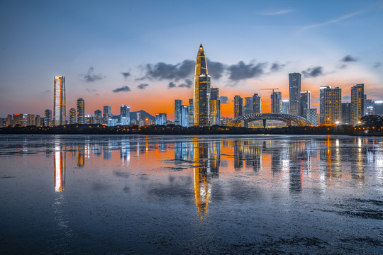 深圳湾夜景