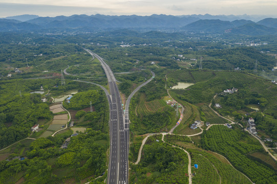 高速公路航拍