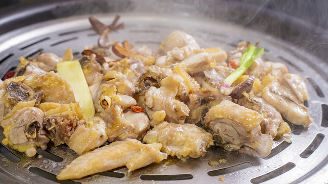 蒸鸡肉