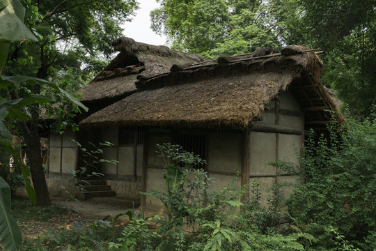 成都杜甫草堂屋茅草屋故居