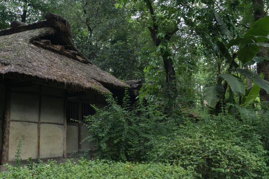 成都杜甫草堂屋茅草屋故居