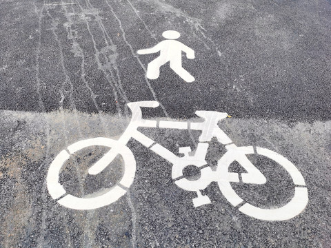 绿道自行车标识