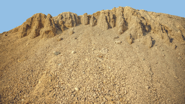 黄沙砂石堆