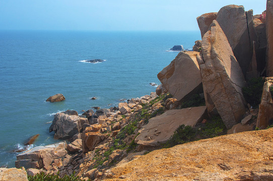 小岛岩石地理风景