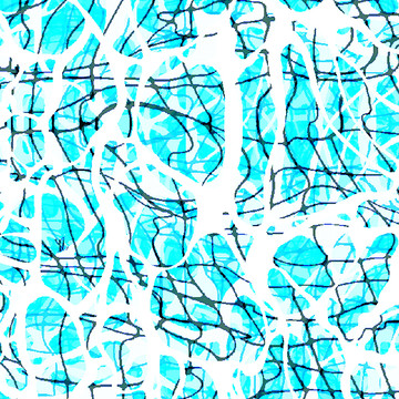 高清欧式蓝色大气抽象几何装饰