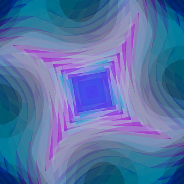 多边形立体蓝色几何