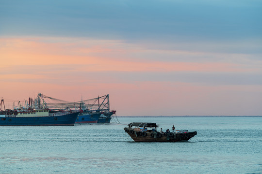 海景黄昏大图