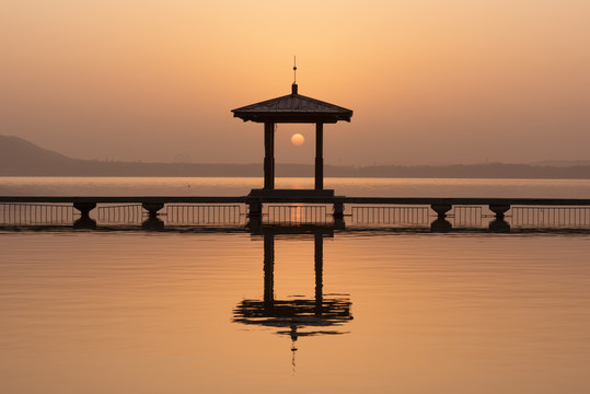 中国湖北武汉东湖听涛轩风景区