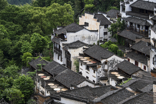 中国江西婺源篁岭晒秋