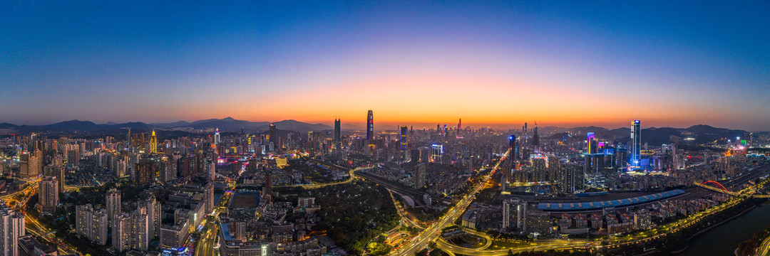 深圳地标高楼全景图