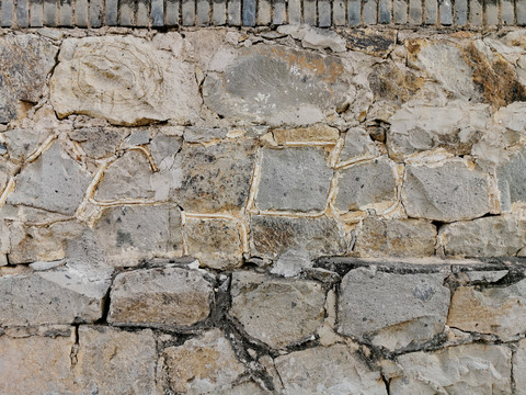 民宿复古老石头墙