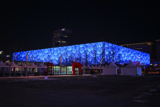 水立方夜景高清大图