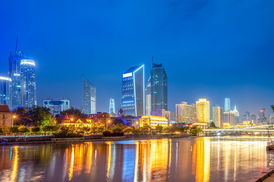 天津城市夜景