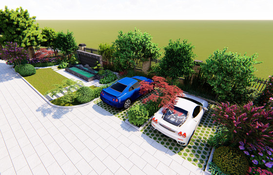 园林设计小区停车场