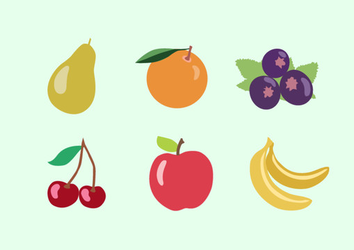 水果矢量图插画设计