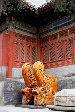 北京民俗博物馆的脊兽