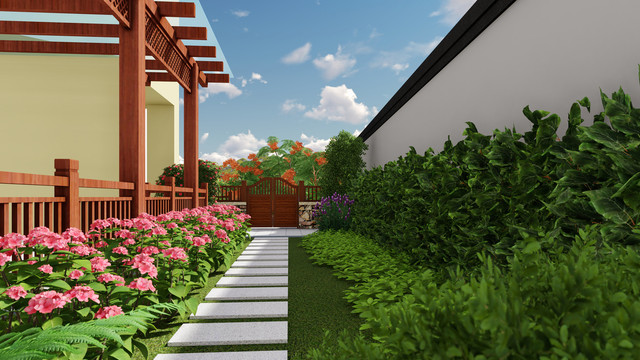 紫园小区绿花走廊园林设计