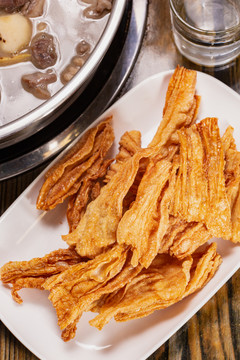 炸腐竹