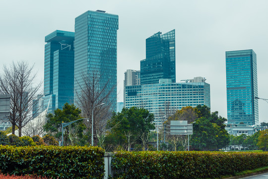 陆家嘴建筑风光