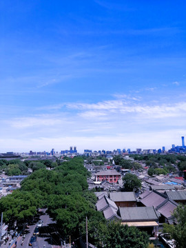 从鼓楼上眺望北京