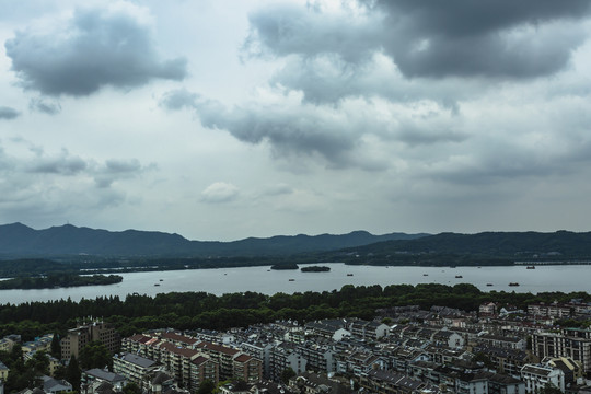 杭州西湖全景