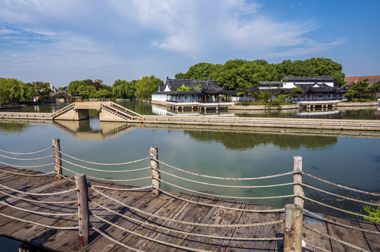 上海松江广富林遗址公园园林景观