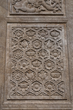 中式古典建筑墙面装饰花纹