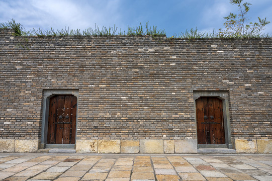 上海松江广富林文化遗址公园城墙