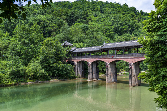 街子古镇廊桥