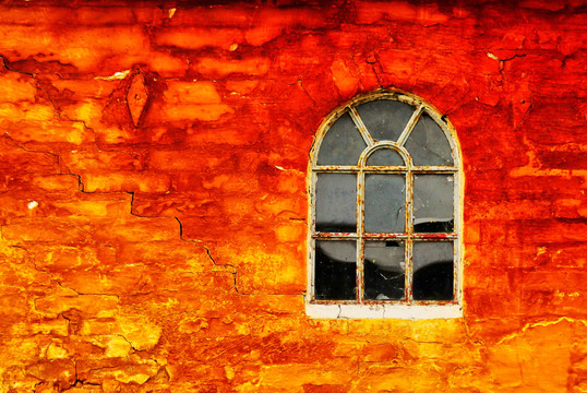 窗户与旧房子
