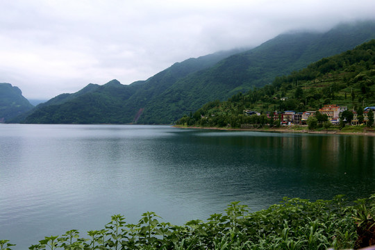 马湖风景