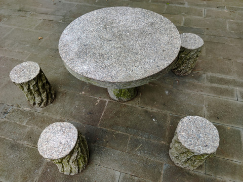 人工石桌凳