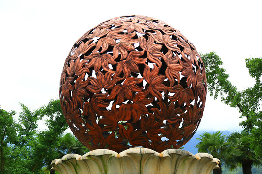 铜球艺术雕塑