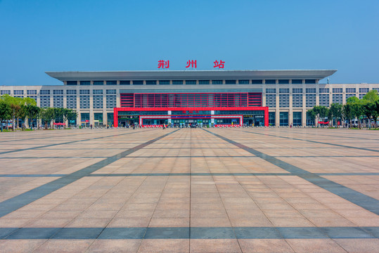 中国湖北荆州火车站站前广场